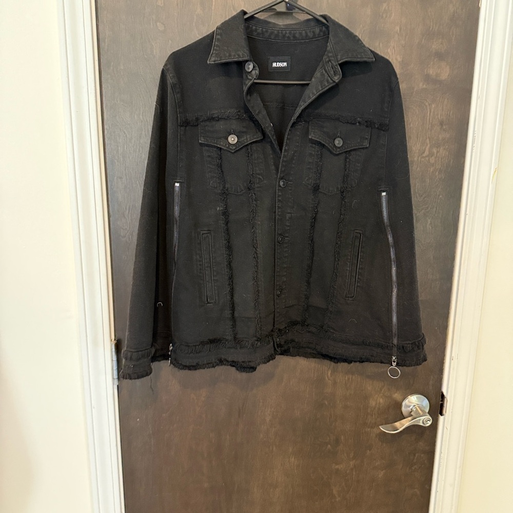 Hudson Jeans Black Denim Jacket